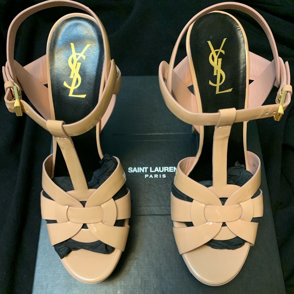 BNIB Saint Laurent Tribute Platform Sandal